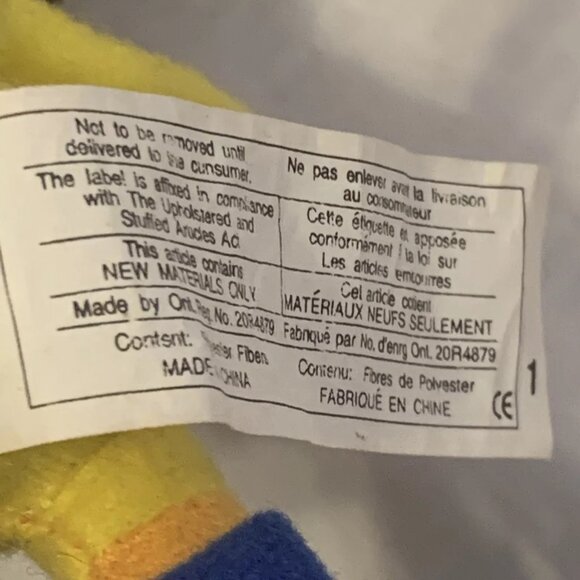 Baby Tweety Bird Looney Tunes Plush 1998 Rolller blade Helmet 10 Ace Yellow - Picture 12 of 12